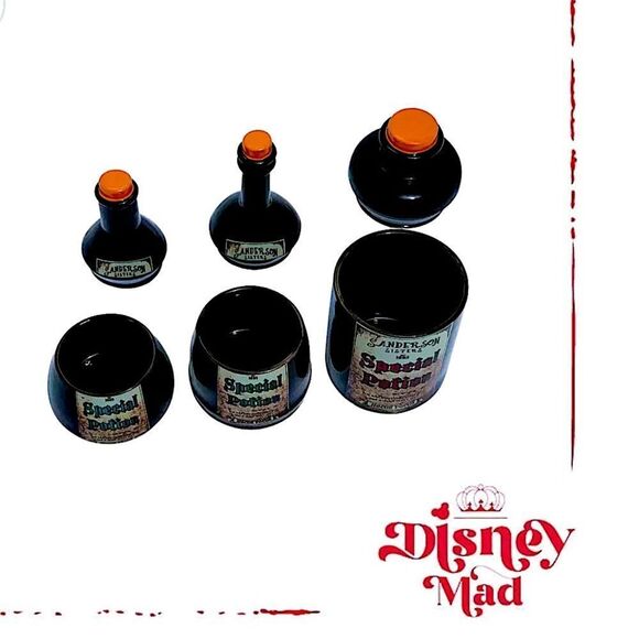 Disney Hocus Pocus Potion Storage Jars Set (3) Collectible - Picture 3 of 8